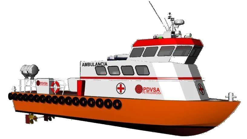 Diseño de lancha ambulancia